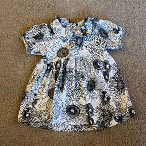 Kate Quinn black and white floral baby dress
